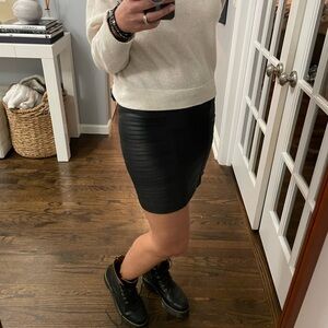 Marciano Leather Mini Skirt‎